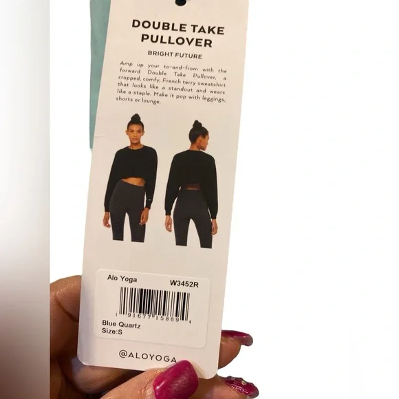 15. NWT Alo Yoga double take pullover Size S - Picture 5 of 5